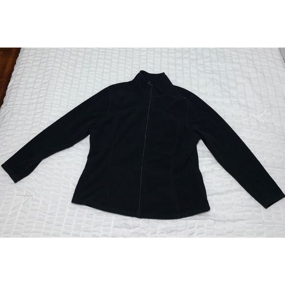 Old Navy Black Full-Zip Fleece Jacket Women’s Size XXL - Picture 1 of 5